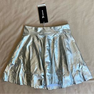 Small Silver Shiny Yidarton Skirt